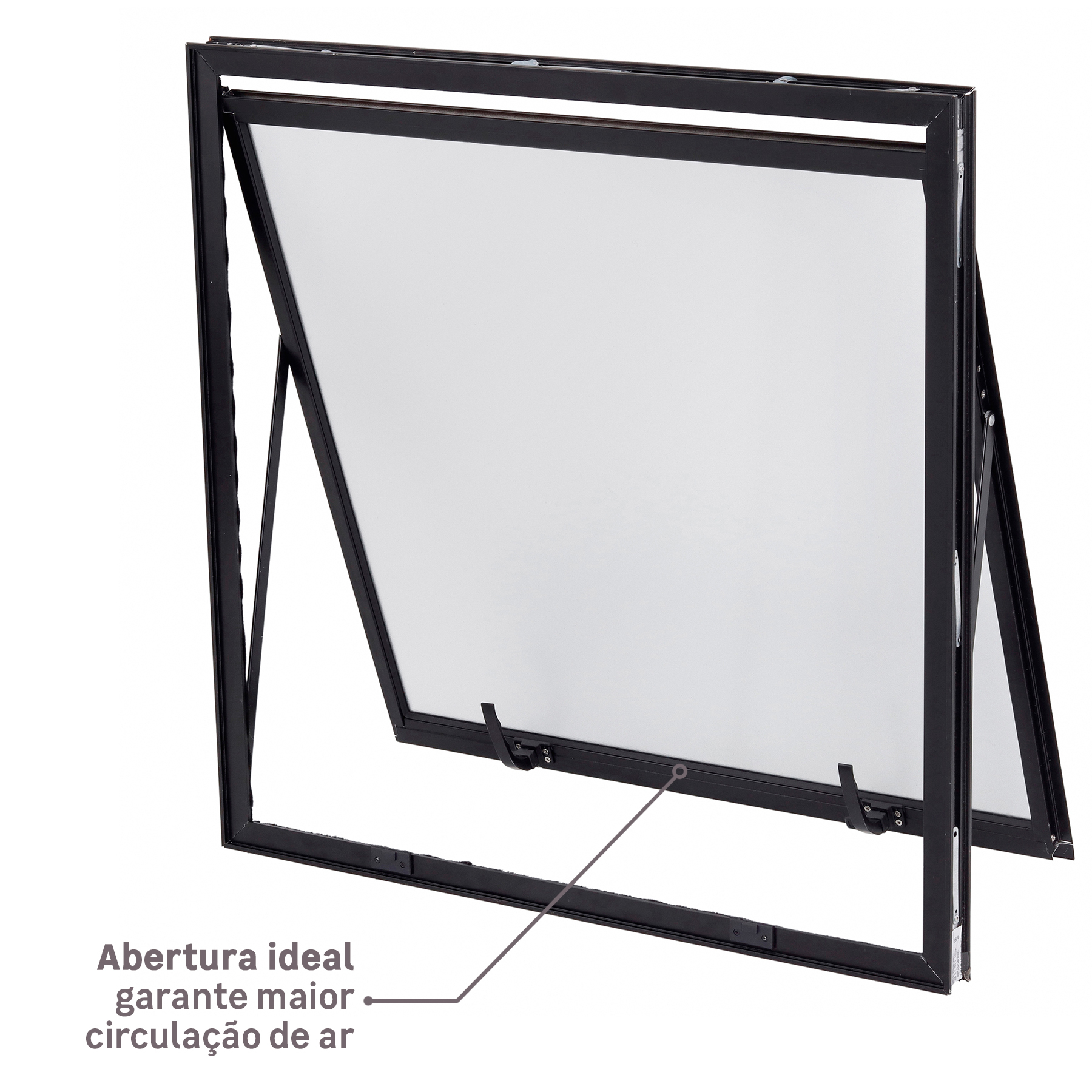 Janela de Alumínio Maxim-ar Vivace Isoxa: Abertura ideal garante maior circulação de ar