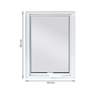 Janela de Alumínio Maxim-ar 60x40cm com Vidro 3mm Mini Boreal Home 3A Alumínio Branca
