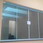 Janela Montada De Vidro Temperado Incolor, Perfis Brancos 1.5