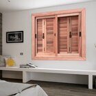 Janela Pantográfica Lisa Je121 Esel 100x150x14cm