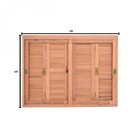 Janela Pantográfica Lisa Je121 Esel 120x140x14cm