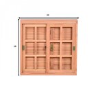 Janela Pantográfica Quadriculada Je121 Esel 120x100x14cm