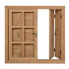 Janela Pantográfica Quadriculada Je121 Esel 120x120x14cm