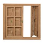 Janela Pantográfica Quadriculada Je121 Esel 120x140x14cm