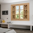 Janela Pantográfica Quadriculada Je121 Esel 120x150x14cm