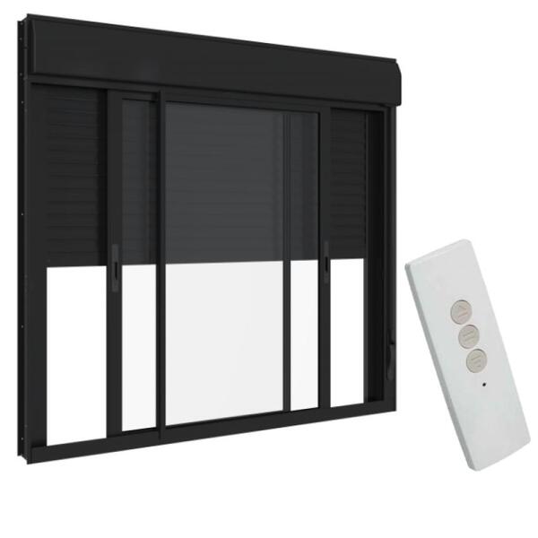 Janela Persiana Integrada Automática 110v Alumínio Preto - 12
