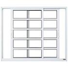 Janela Quadriculada De Alumínio 02 Folhas Branca Maxx - 100x1