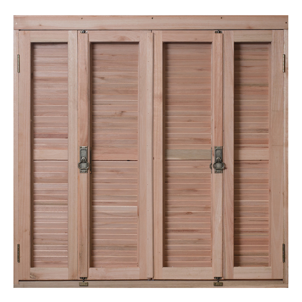 Janela Veneziana Sanfonado Madeira Eucalipto EWK 366 1,20x1,80m Rondosul