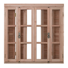 Janela Veneziana Sanfonado Madeira Eucalipto EWK 376 1,20x2,00m Rondosul