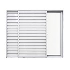Janela Veneziana de Correr 3 Folhas Alumínio Pintado Branco 1,00x1,20m Linha Home 3A Alumínio