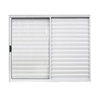 Janela Veneziana de Correr 3 Folhas Alumínio Pintado Branco 1,00x1,20m Linha Home 3A Alumínio