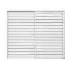 Janela Veneziana de Correr 3 Folhas Alumínio Pintado Branco 1,00x1,20m Linha Home 3A Alumínio