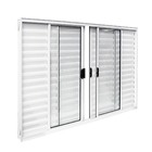 Janela Veneziana de Correr 6 Folhas Alumínio Pintado Branco 1,00x1,20m Linha Home 3A Alumínio