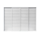 Janela Veneziana de Correr 6 Folhas Alumínio Pintado Branco 1,00x1,20m Linha Home 3A Alumínio