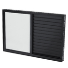 Janela Veneziana 3 Folhas 1,00x1,20m Alumínio Pintado Preto Linha Vivace Artens