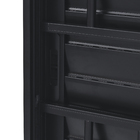 Janela Veneziana 3 Folhas 1,00x1,20m Alumínio Pintado Preto Grade Quadrada Linha Vivace Artens