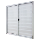 Janela Veneziana de Correr 3 Folhas Alumínio Pintado Branco Linha Fortline com Vidro Comum Incolor 1,00x1,50m Atlântica