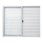 Janela Veneziana de Correr 3 Folhas Alumínio Pintado Branco Linha Fortline com Vidro Comum Incolor 1,00x1,50m Atlântica
