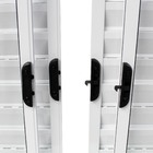 Janela Veneziana de Correr 6 Folhas Alumínio Pintado Branco 1,00x1,50m Linha Home 3A Alumínio