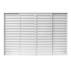 Janela Veneziana de Correr 6 Folhas Alumínio Pintado Branco 1,00x1,50m Linha Home 3A Alumínio