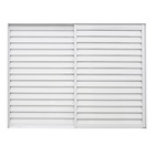 Janela Veneziana de Correr 3 Folhas Alumínio Pintado Branco com Grade Vertical 1,00x1,50m Linha Home 3A Alumínio