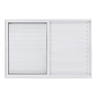 Janela Veneziana 3 Folhas 1,00x1,50m Alumínio Pintado Branco Linha Vivace Artens
