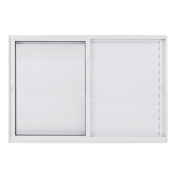 Janela Veneziana 3 Folhas 1,00x1,50m Alumínio Pintado Branco Linha Vivace Artens