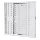 Janela Veneziana 3 Folhas 1,00x1,50m Alumínio Pintado Branco Grade Quadrada Linha Vivace Artens