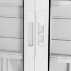 Janela Veneziana 6 Folhas 1,00x1,50m Alumínio Pintado Branco Grade Quadrada Linha Vivace Artens