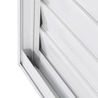 Janela Veneziana 6 Folhas 1,00x1,50m Alumínio Pintado Branco Grade Quadrada Linha Vivace Artens