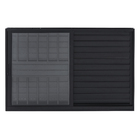 Janela Veneziana 3 Folhas 1,00x1,50m Alumínio Pintado Preto Grade Quadrada Linha Vivace Artens