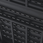 Janela Veneziana 3 Folhas 1,00x1,50m Alumínio Pintado Preto Grade Quadrada Linha Vivace Artens