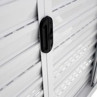 Janela Veneziana de Correr 6 Folhas Alumínio Pintado Branco 1,00x2,00m Linha Home 3A Alumínio