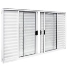 Janela Veneziana de Correr 6 Folhas Alumínio Pintado Branco 1,00x2,00m Linha Home 3A Alumínio