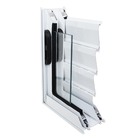 Janela Veneziana de Correr 6 Folhas Alumínio Pintado Branco com Grade Vertical 1,00x2,00m Linha Home 3A Alumínio