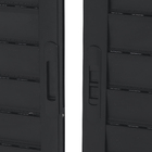 Janela Veneziana 6 Folhas 1,00x2,00m Alumínio Pintado Preto Linha Vivace Artens