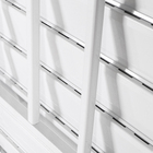 Janela Veneziana 3 Folhas 1,20x1,20m Alumínio Pintado Branco Grade Quadrada Linha Vivace Artens