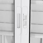 Janela Veneziana 6 Folhas 1,20x1,50m Alumínio Pintado Branco Grade Quadrada Linha Vivace Artens