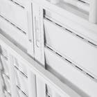 Janela Veneziana 6 Folhas 1,20x1,50m Alumínio Pintado Branco Grade Quadrada Linha Vivace Artens