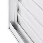 Janela Veneziana 6 Folhas 1,20x1,50m Alumínio Pintado Branco Grade Quadrada Linha Vivace Artens