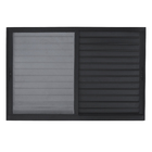 Janela Veneziana 3 Folhas 1,20x1,50m Alumínio Pintado Preto Linha Vivace Artens