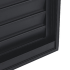 Janela Veneziana 3 Folhas 1,20x1,50m Alumínio Pintado Preto Grade Quadrada Linha Vivace Artens