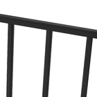 Janela Veneziana 6 Folhas 1,20x1,50m Alumínio Pintado Preto Grade Quadrada Linha Vivace Artens