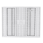 Janela Veneziana 6 Folhas 1,20x2,00m Alumínio Pintado Branco Grade Quadrada Linha Vivace Artens