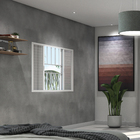 Janela Veneziana 6 Folhas 1,20x2,00m Alumínio Pintado Branco Grade Quadrada Linha Vivace Artens