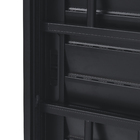 Janela Veneziana 3 Folhas 1,20x2,00m Alumínio Pintado Preto Grade Quadrada Linha Vivace Artens