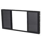 Janela Veneziana 6 Folhas 1,20x2,00m Alumínio Pintado Preto Linha Vivace Artens