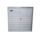 Janela Veneziana de Correr 2 Folhas Alumínio Pintado Branco Slim 1x1,50m Líder