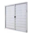 Janela Veneziana 3 Folhas 1,20x1,20 Alumínio Branco S/g