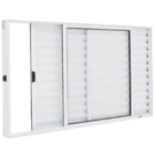 Janela Veneziana 3 Folhas Alumínio Branco 1.00 X 0.80 Modular